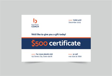 coach gift certificate
